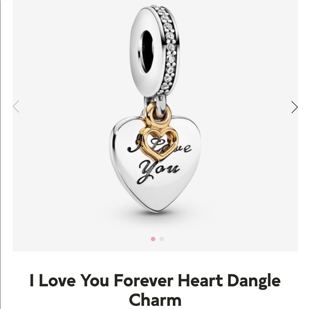 I Love You Forever Bangle Charm - Pandora